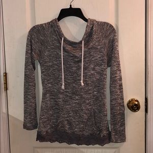 Thin lace hoodie